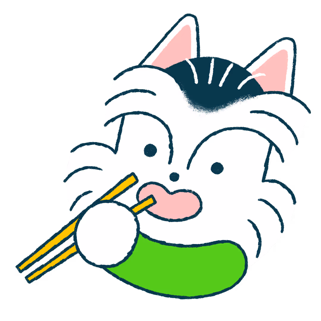 cute dog with chopsticks