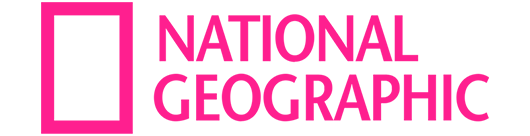National Geographic logo in pink
