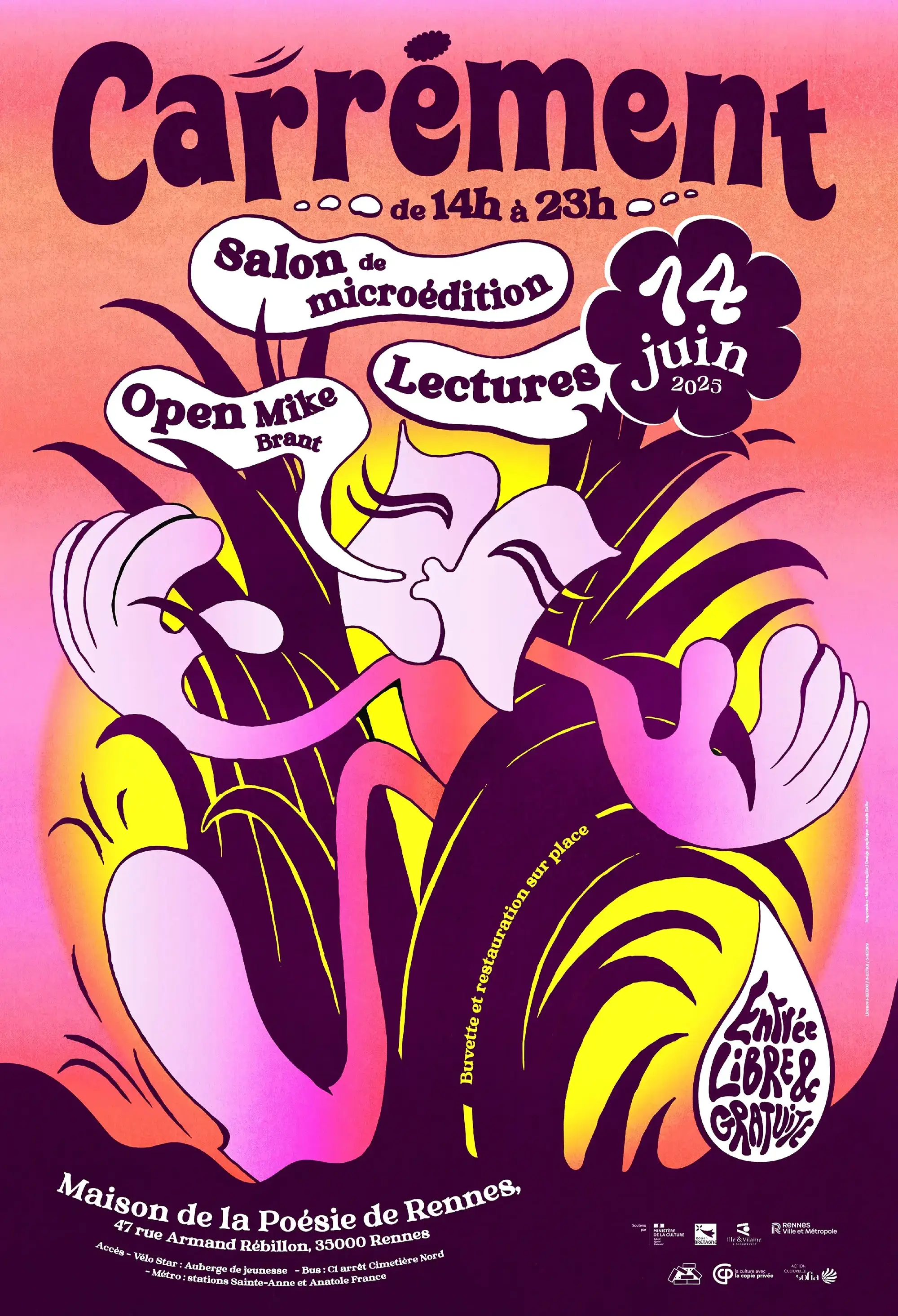 Micro-publishing fair organised by "La Maison de la poésie" in Rennes (FR).