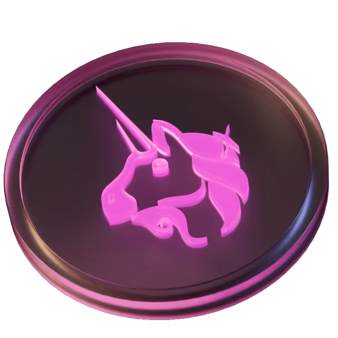 a picture of a pink unicorn on a purple background