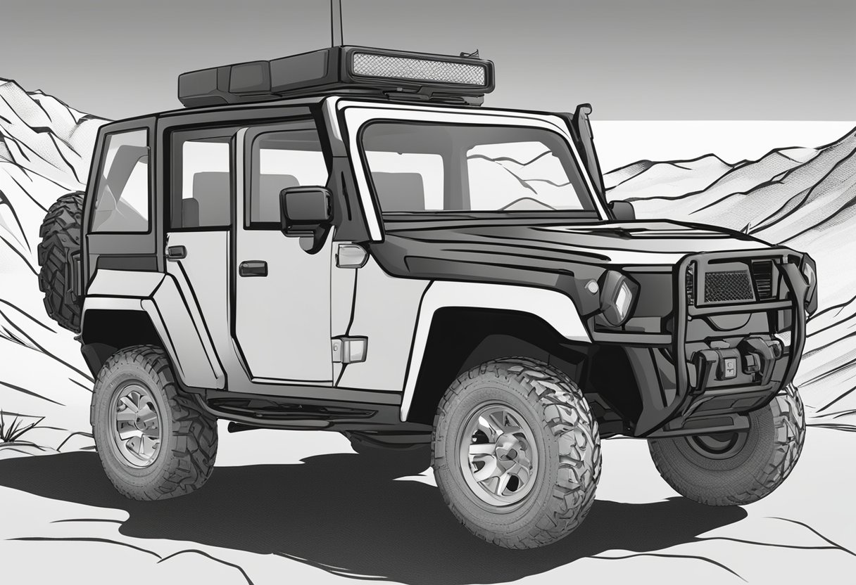 An ATV GPS tracker mounted on a rugged vehicle, displaying real-time location and speed on a clear, easy-to-read screen