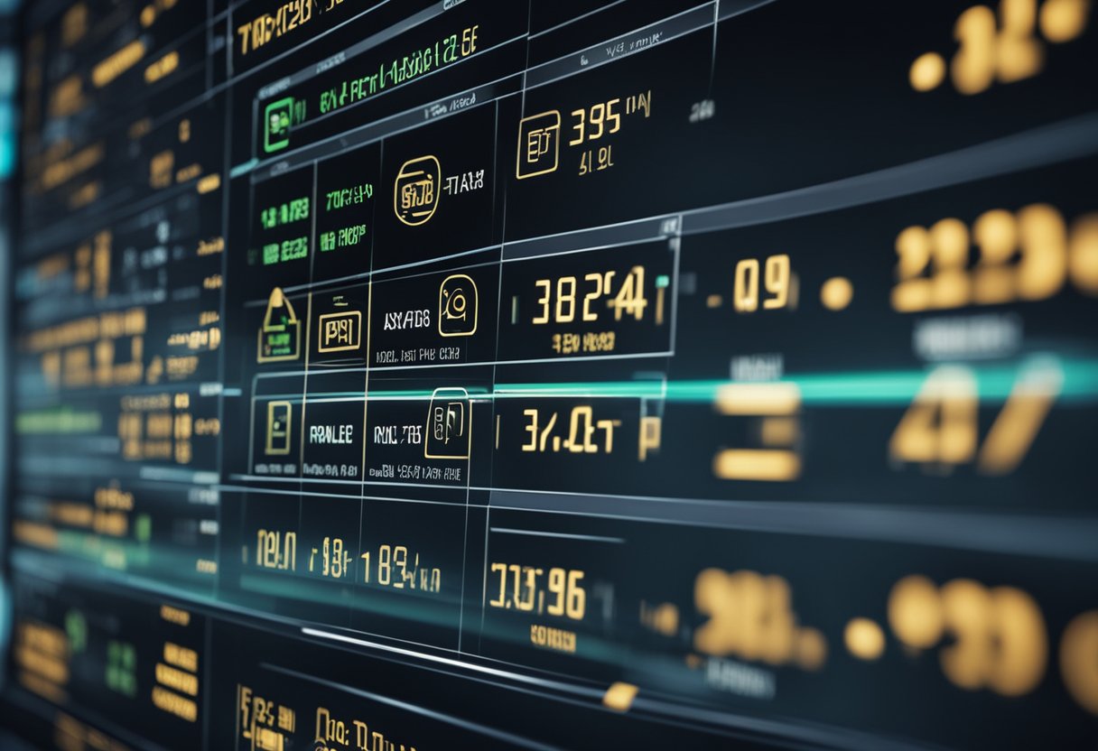 A digital interface displaying vehicle options and data for strategic planning and fleet selection