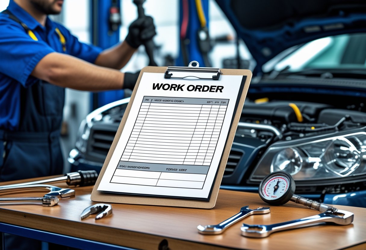 Auto Shop Work Order Template For Efficient Service Management
