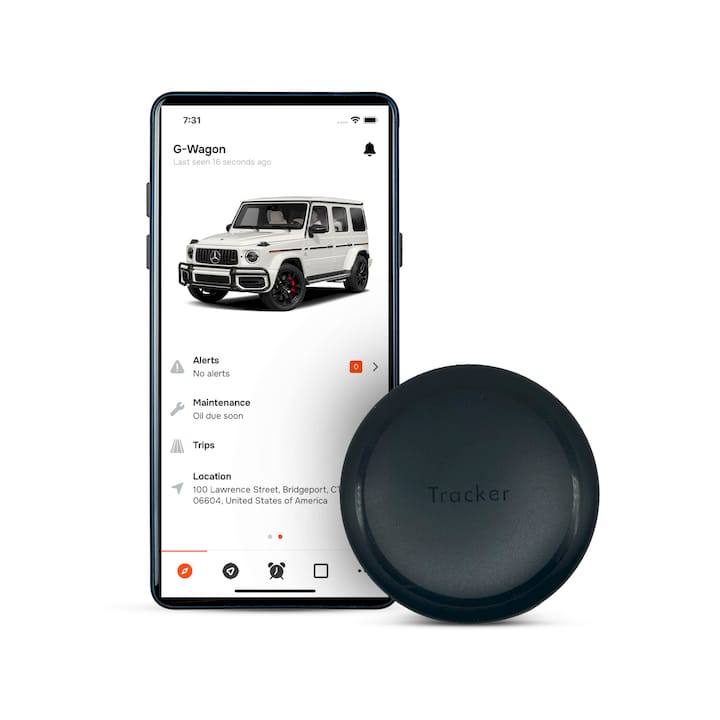 1-Month Battery Magnetic GPS Tracker for Vehicles – No Monthly Fees, 4G LTE | Moto Watchdog MW-1700