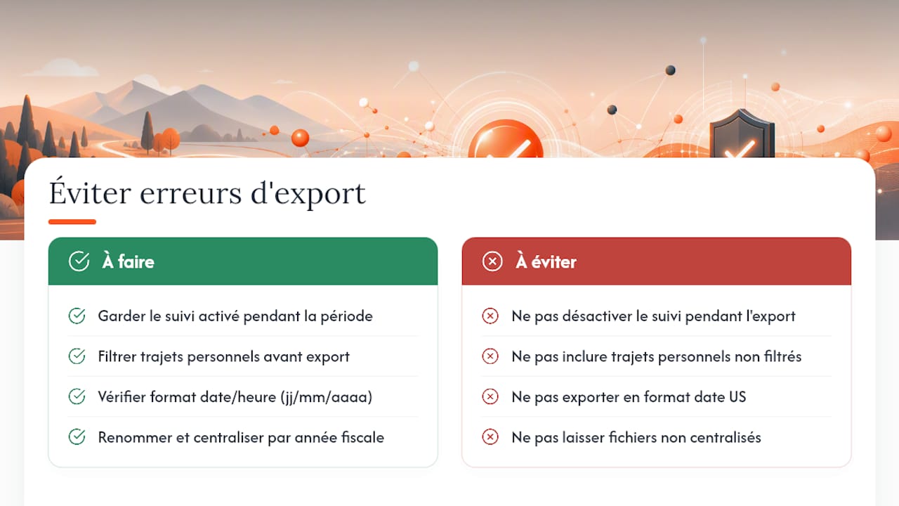 Éviter les erreurs courantes lors de l'export — overview diagram