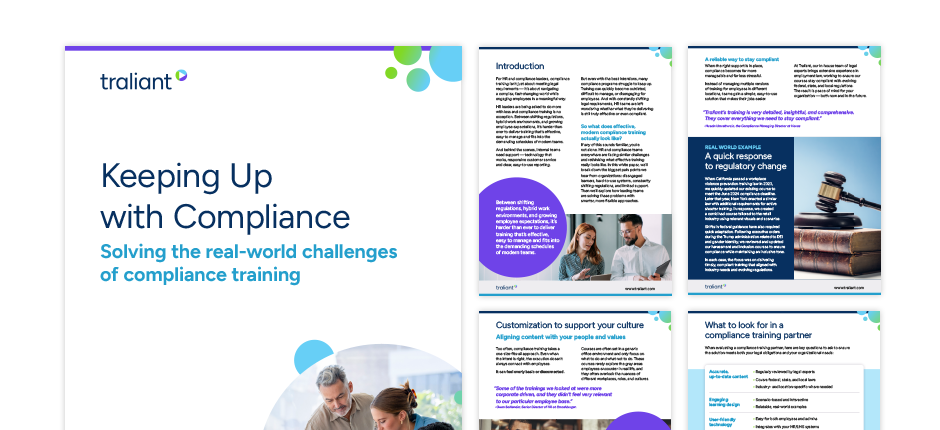 Traliant's white paper: Keeping Up with Compliance