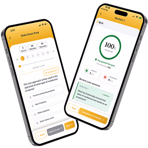 iPhone displays student dashboard on mobile.