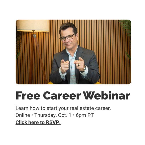 Real estate webinar promotion.