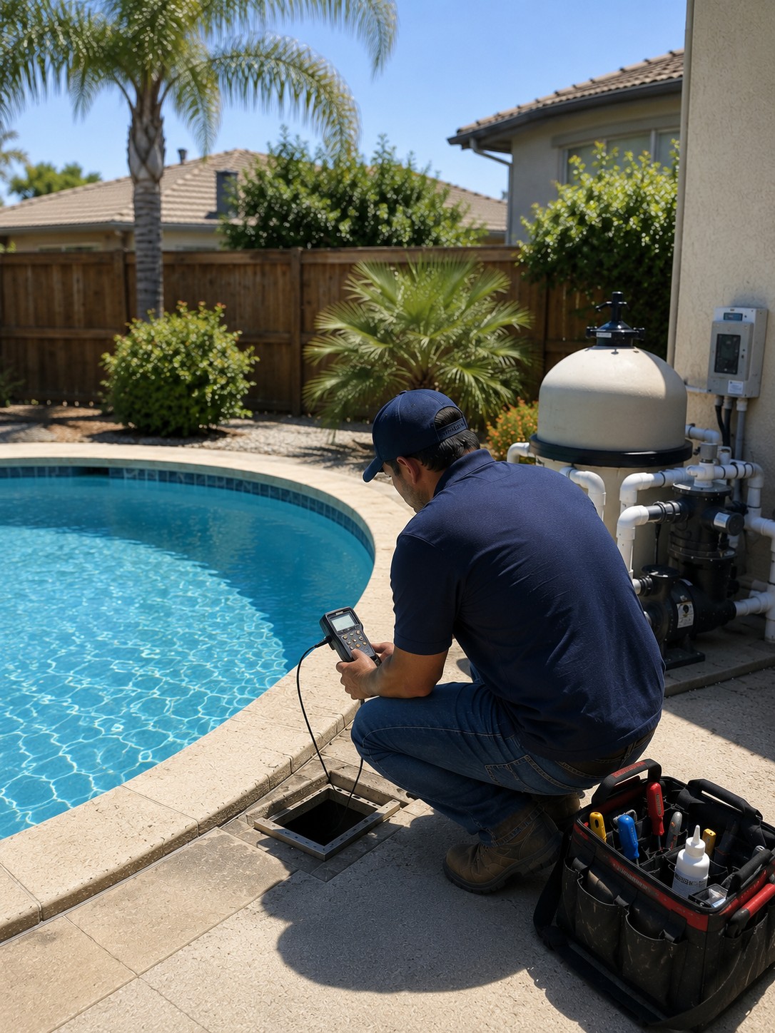 Delano pool leak detection