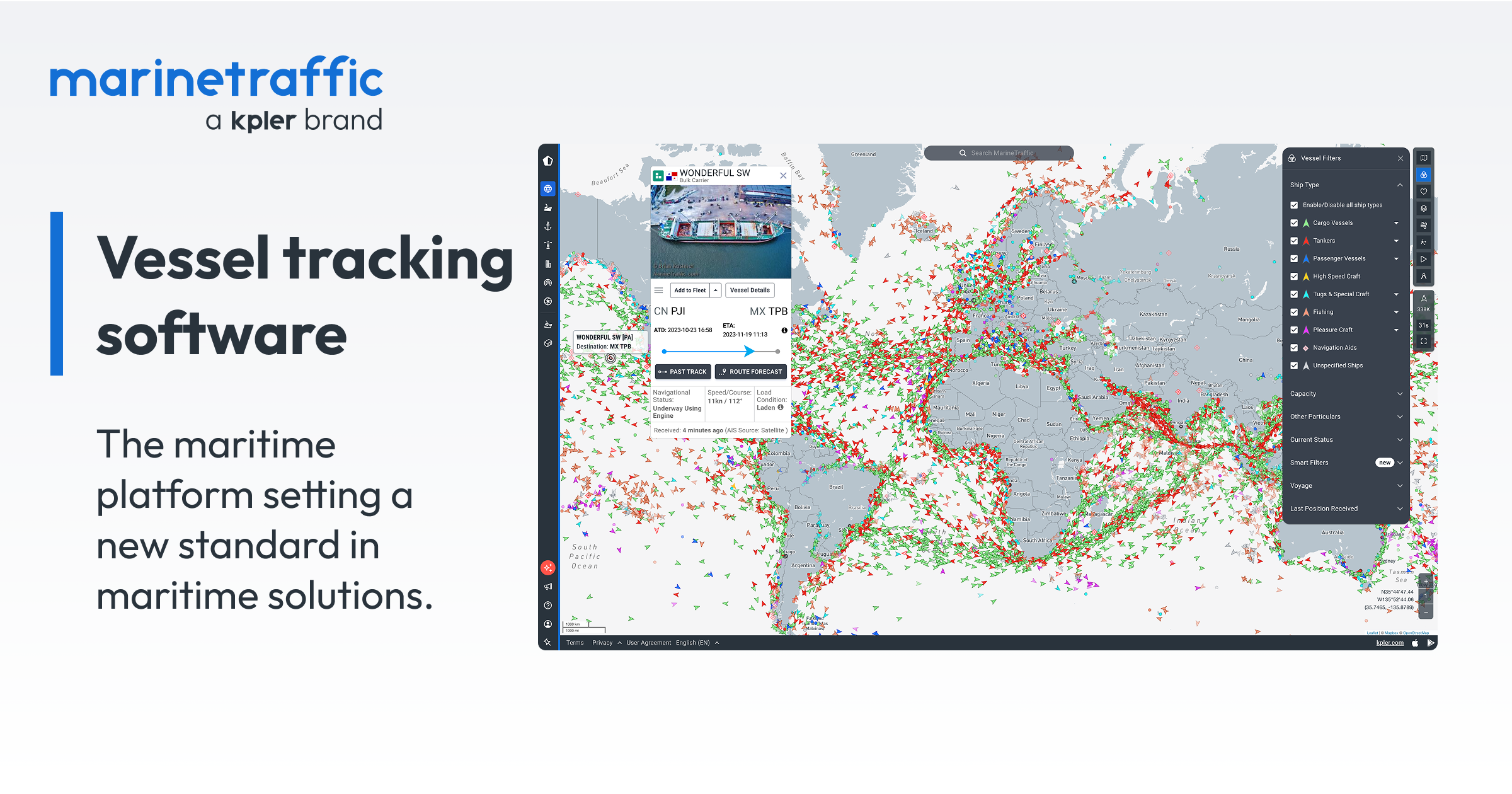 Request MarineTraffic API Data Services Demo | Kpler