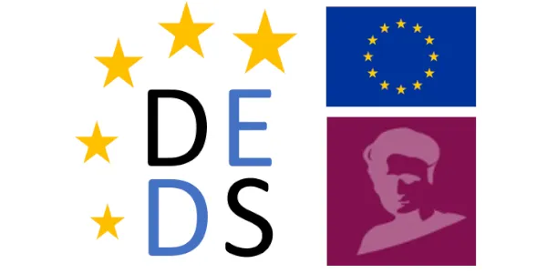 EU-themed DEDS logo with silhouette icon.