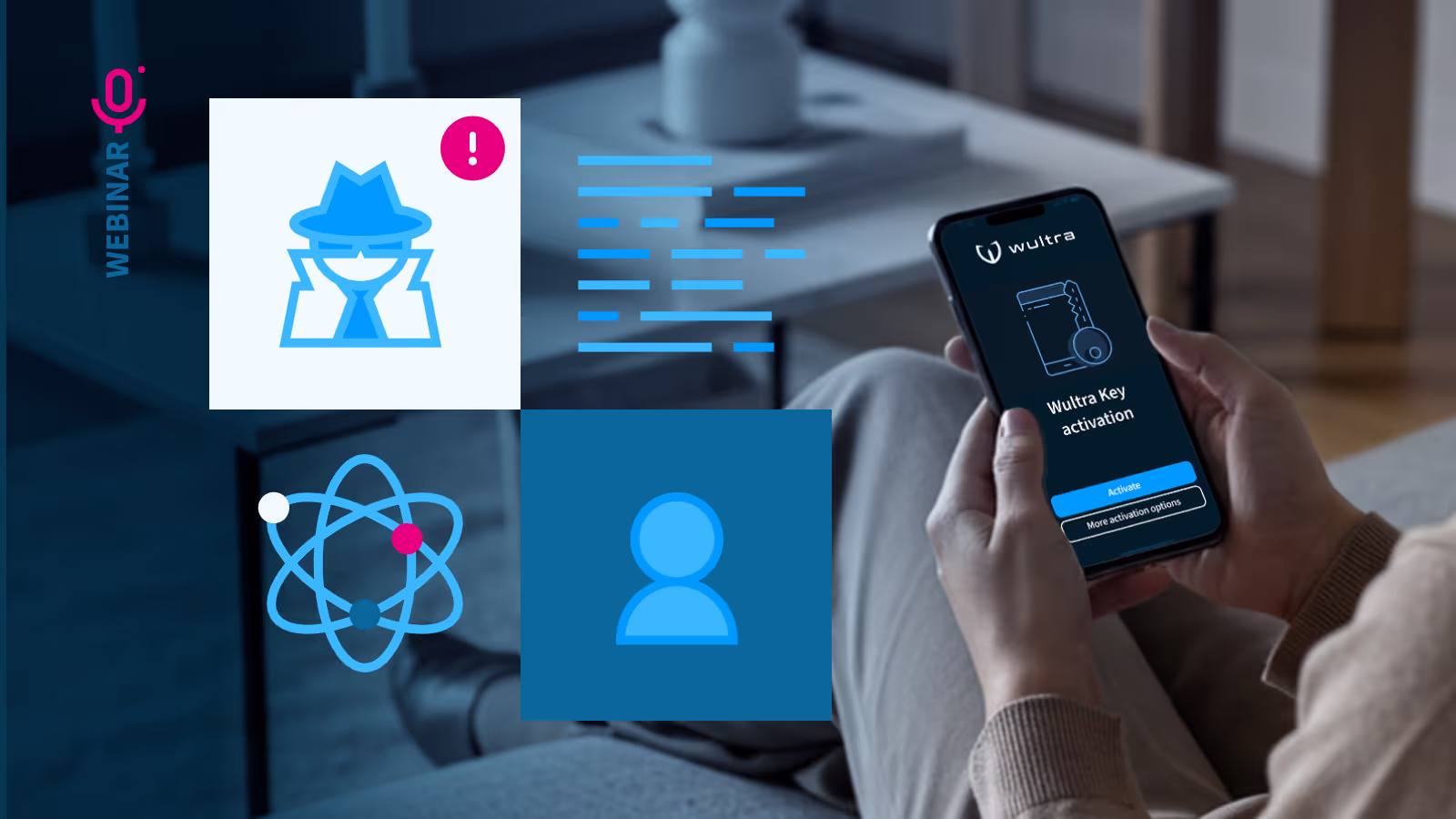 Schema showing how You can easily use the code on iOS and Android, since we take care of the complicated, low-level stuff in the core implementation layers.