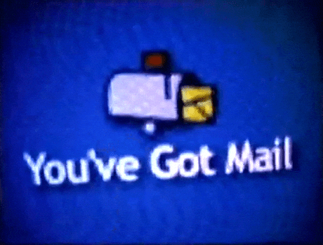 A mouse cursor clicking on a mailbox icon with the text “You’ve got mail” below it