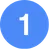 A blue circle with a 1 in the centre.