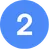 A blue circle with a 2 in the centre.