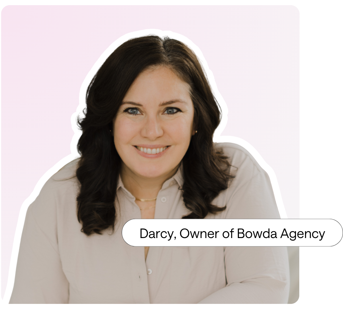 Darcy, owner of Bowda Creative agency