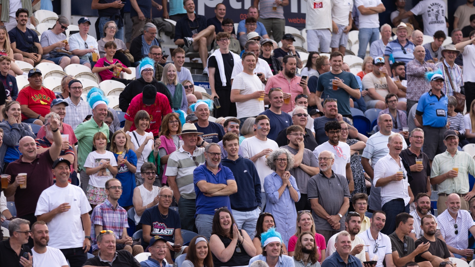 A large crowd at Sussex Cricket