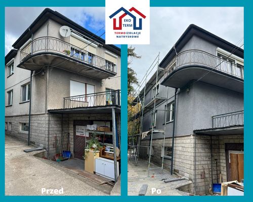 Efekt ocieplenia domu metodą natrsykową