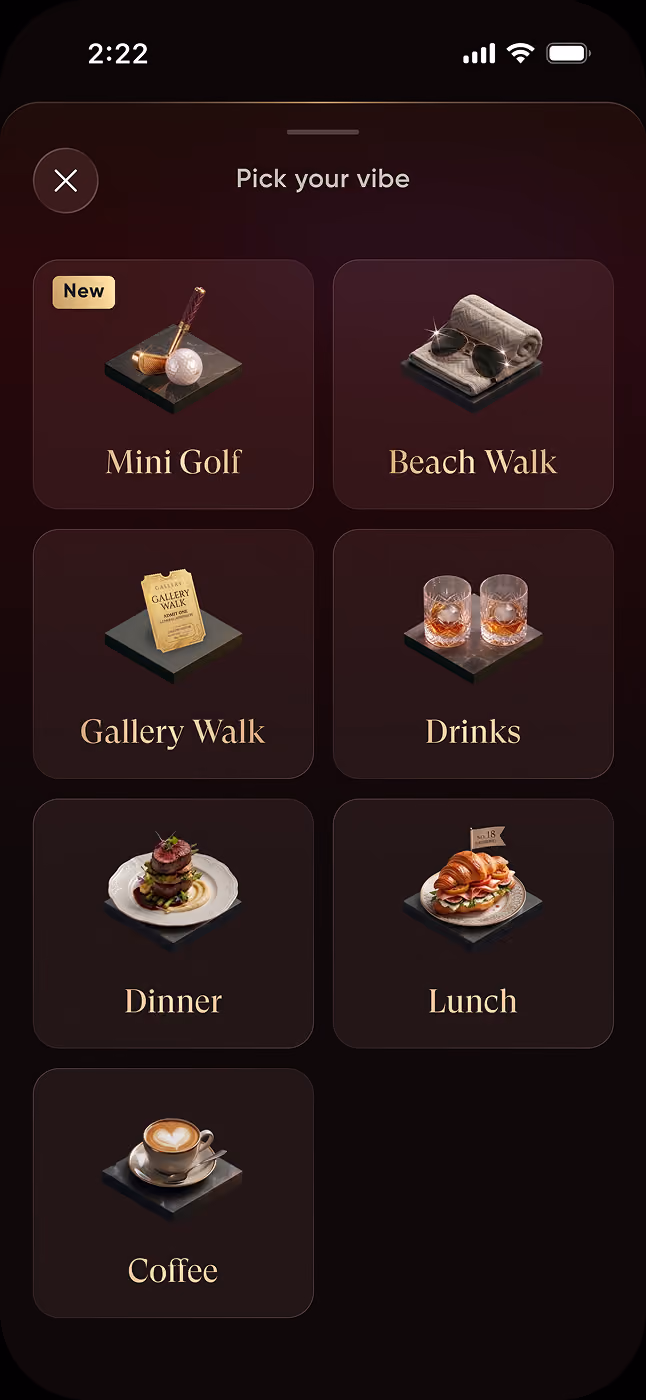 MAXION app screen showing a live calendar of dates