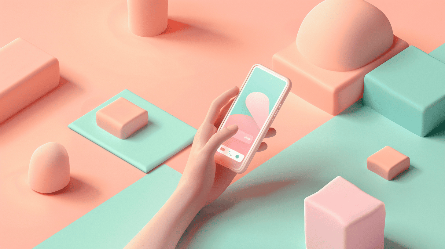 A hand holding a smartphone while browsing a clean interface, illustrating how users interact with Google ads on mobile devices.