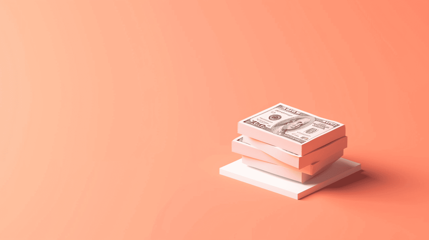 Stacks of dollar bills placed on a small platform, representing the financial impact of smarter pricing decisions.