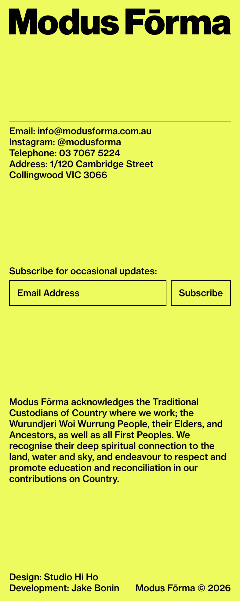 Modus Forma