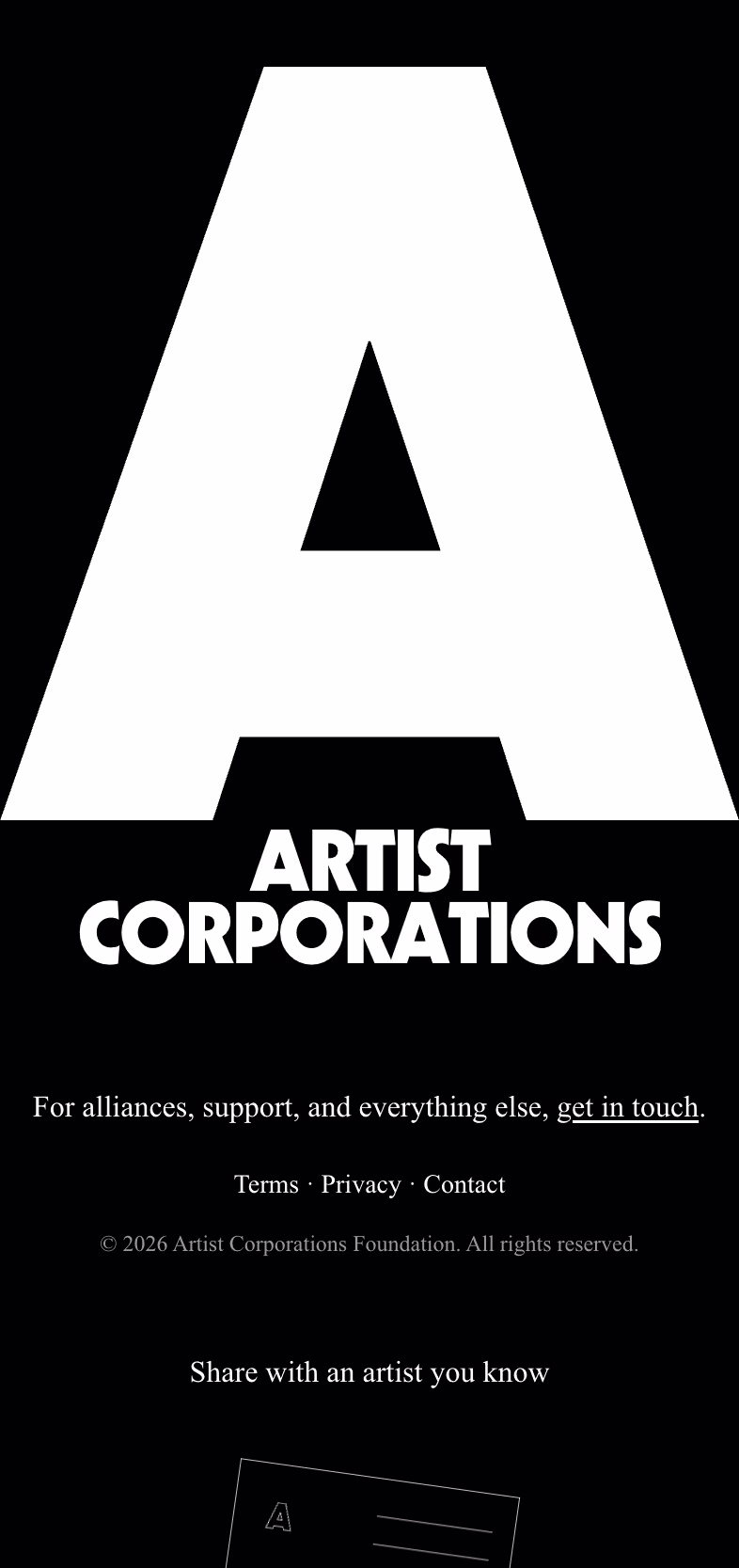 Artist Corporations