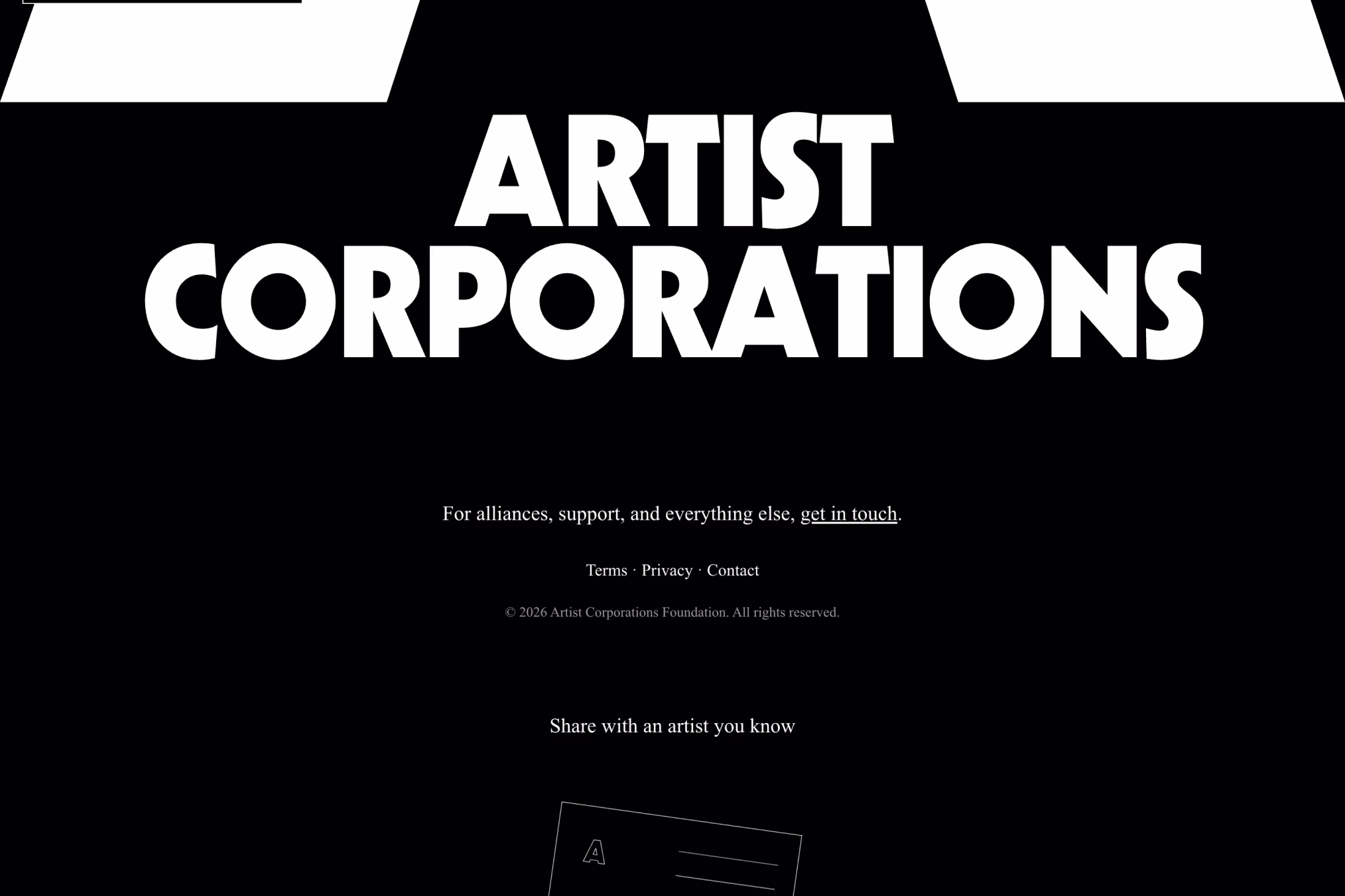 Artist Corporations