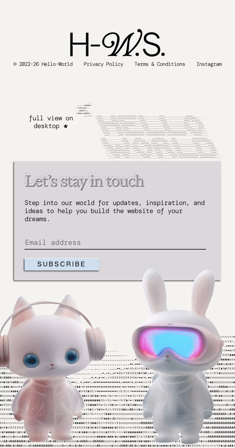 Hello World Studio