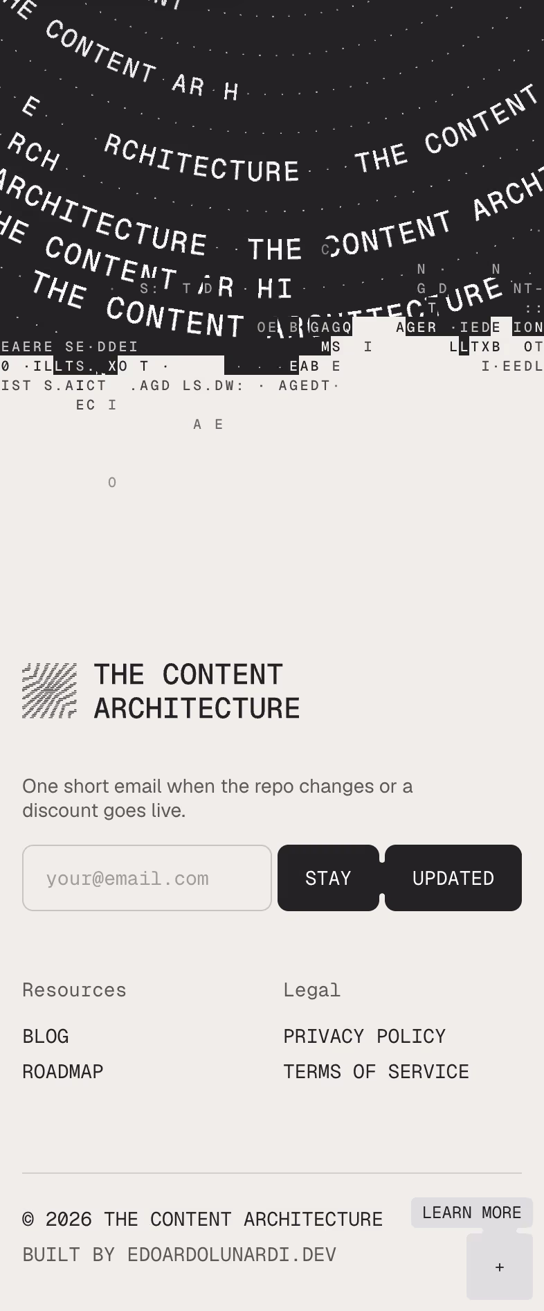 The Content Architecture