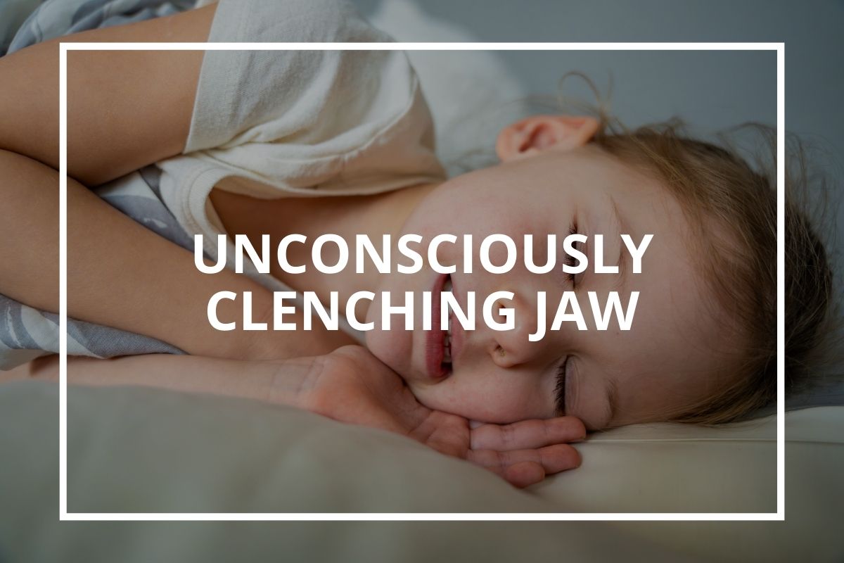 Person clenching their jaw