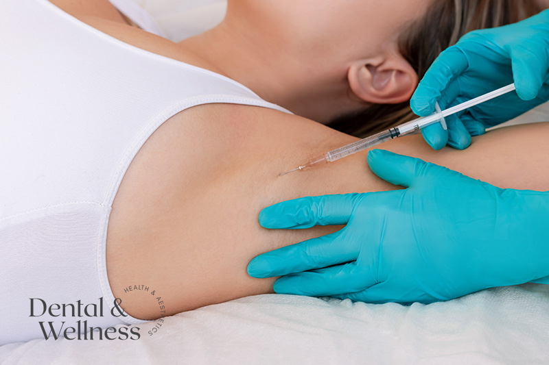 Hyperhidrosis underarm sweating treatment