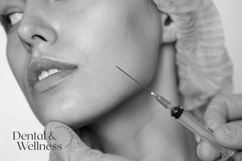 Anti-wrinkle injection treatment by a practitioner