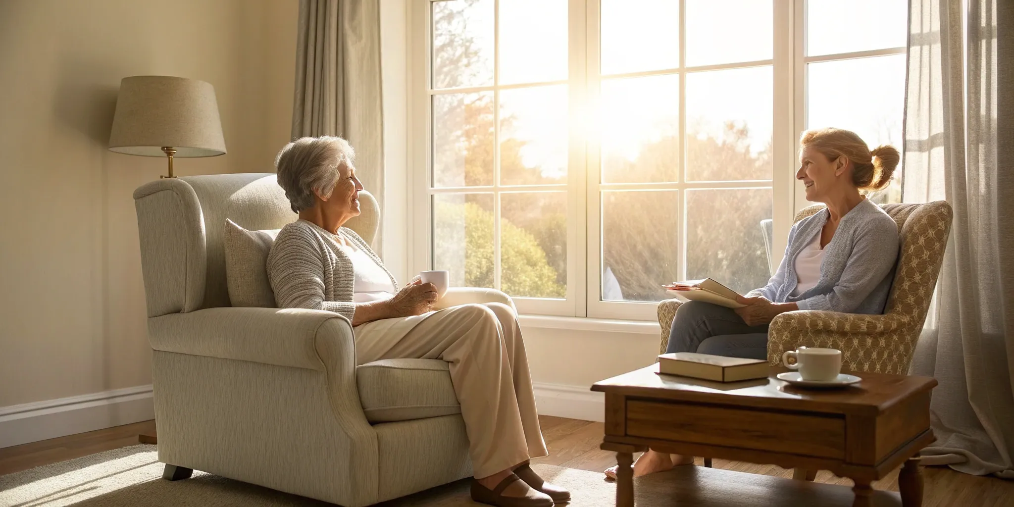 A Medicare patient advocate provides one-on-one support to a patient at home.
