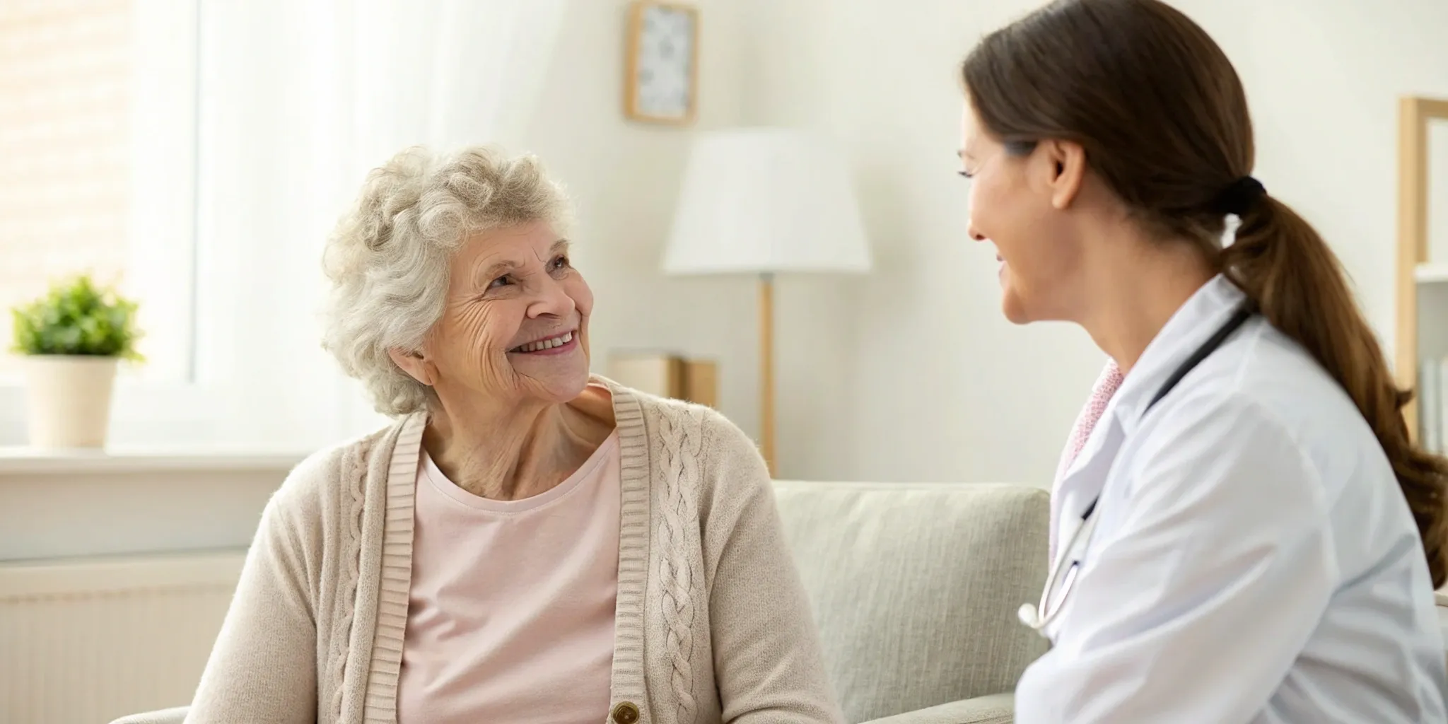Senior patient discussing Medicare coverage for obesity with her doctor.