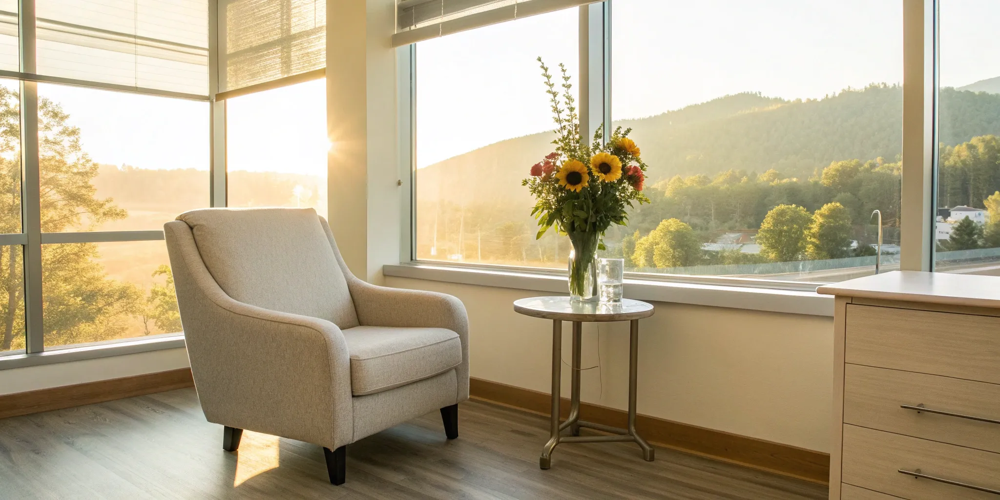 A peaceful room highlighting the many benefits of choosing a Medicare Advantage plan.