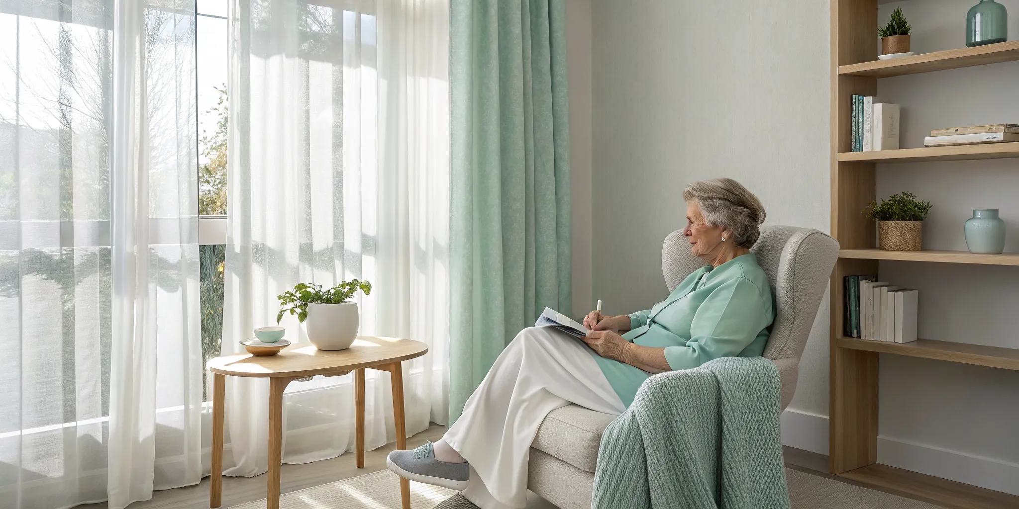 A woman finds peace and meaning while writing, a goal of palliative medicine.