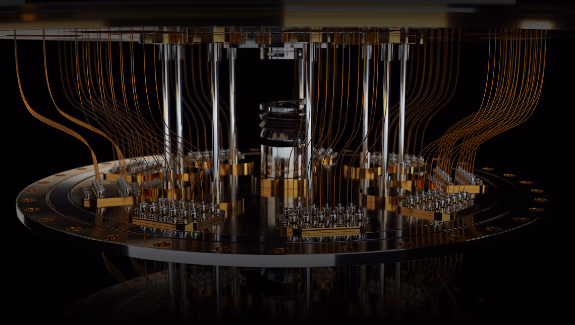 Quantum computer close up