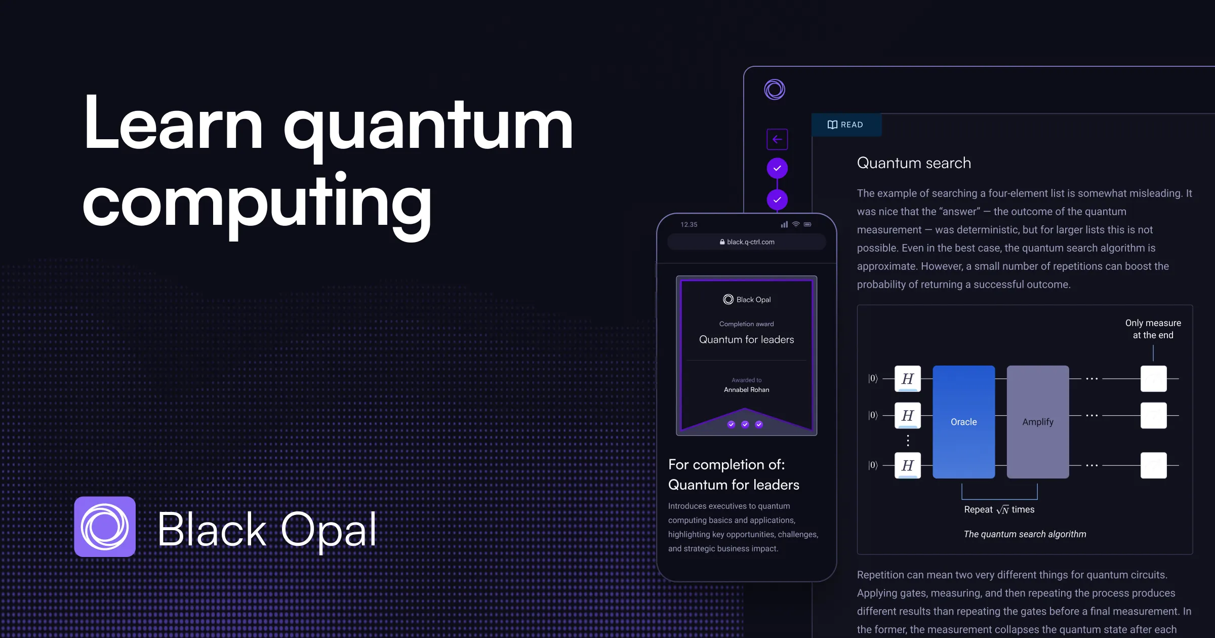 Black Opal - Learn quantum computing | Q-CTRL