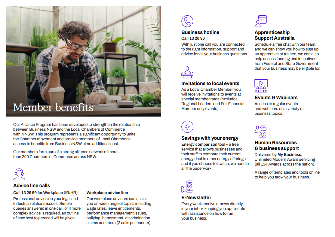 Business NSW Alliance Program Benefits