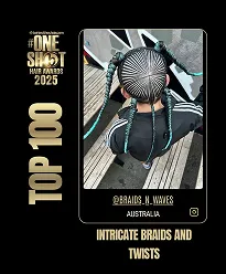 One Shot Hair Awards 2025, Top 100, Intricate Braids and Twists