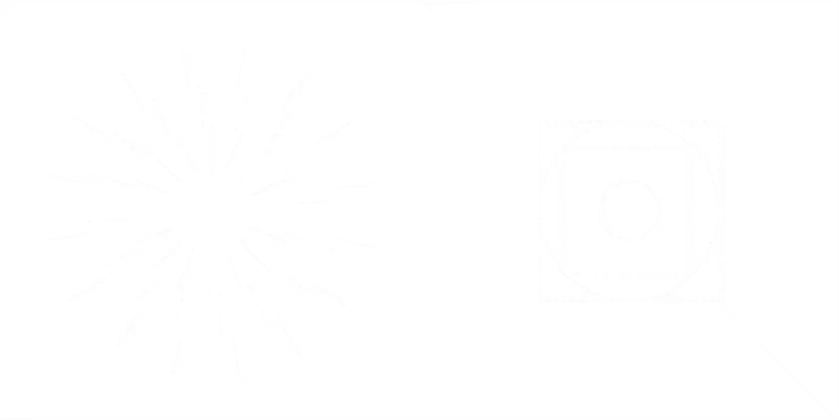 Abstract geometric shapes on black, symbolizing Decentriq's secure data collaboration and innovation.