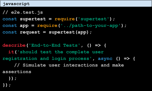 End-to-End Tests