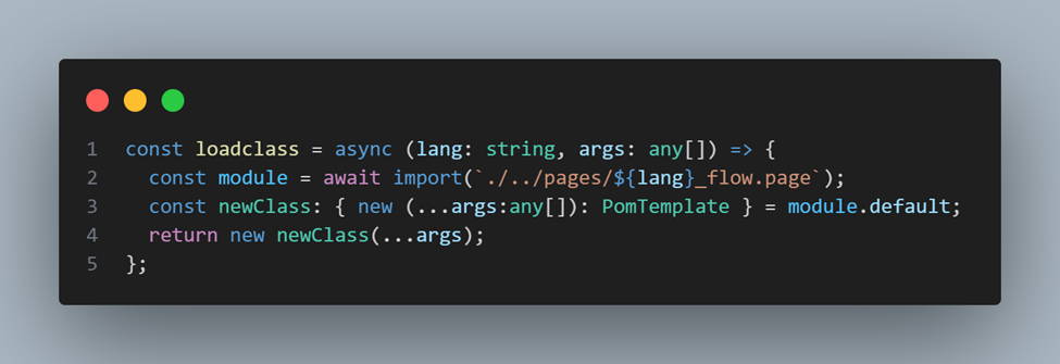 Fixture loads correct class dynamically