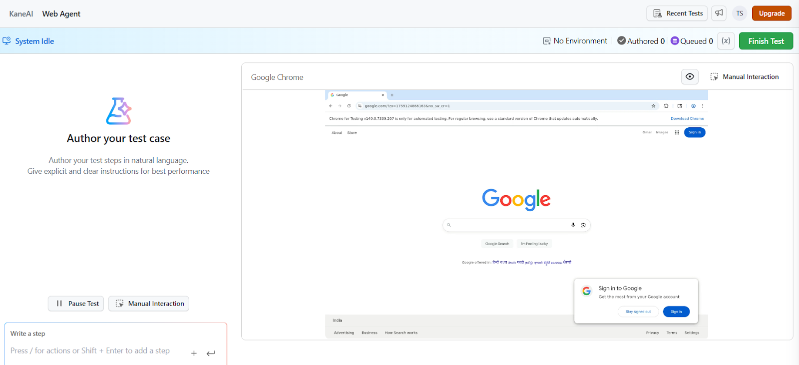 Step 3: Record User Flow