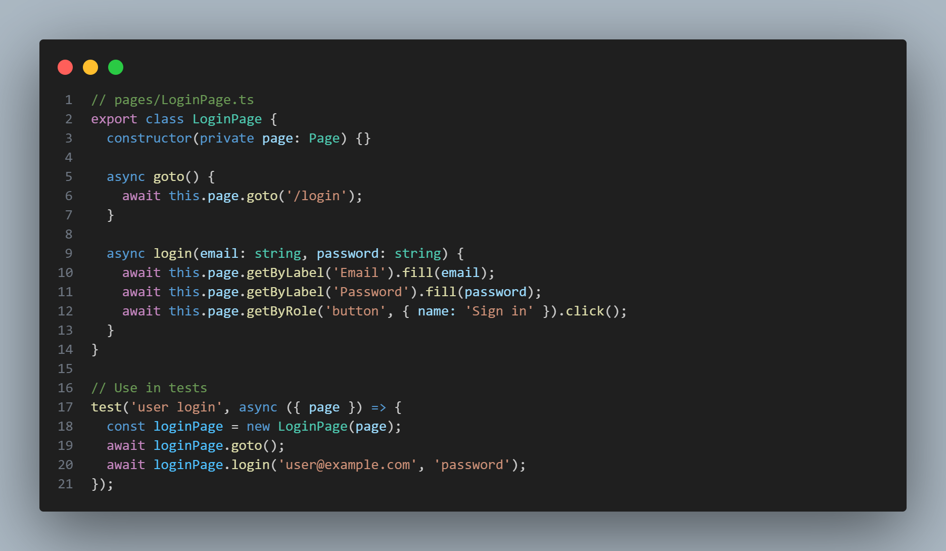 Use Page Object Model for complex apps: