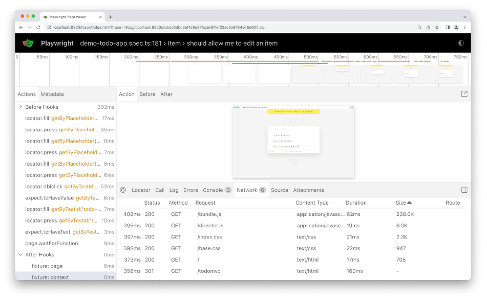 Trace viewer | Playwright