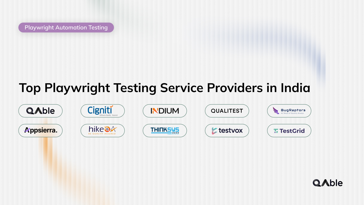 Top Playwright Testing Service Providers in India