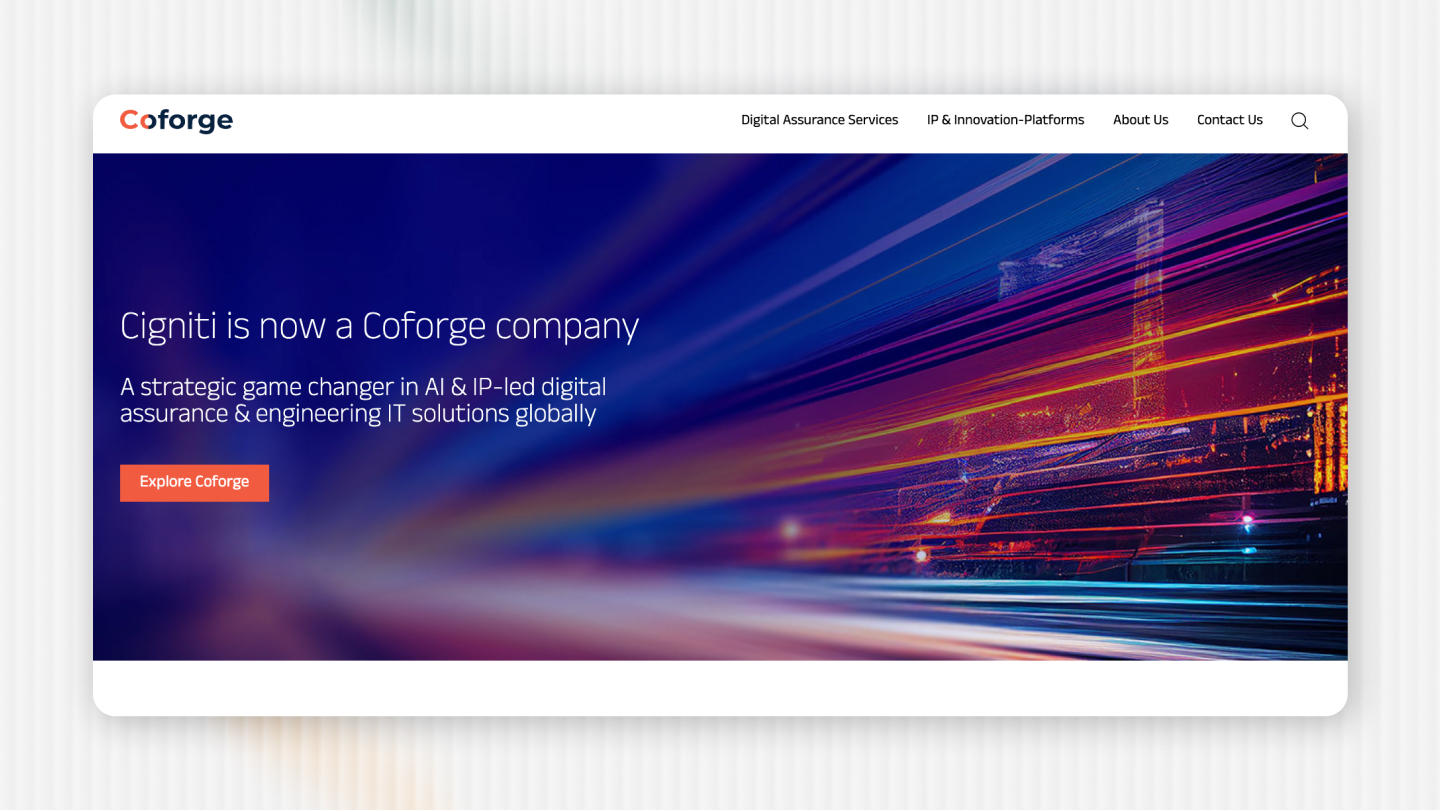 Cigniti Technologies (Now a Coforge company)