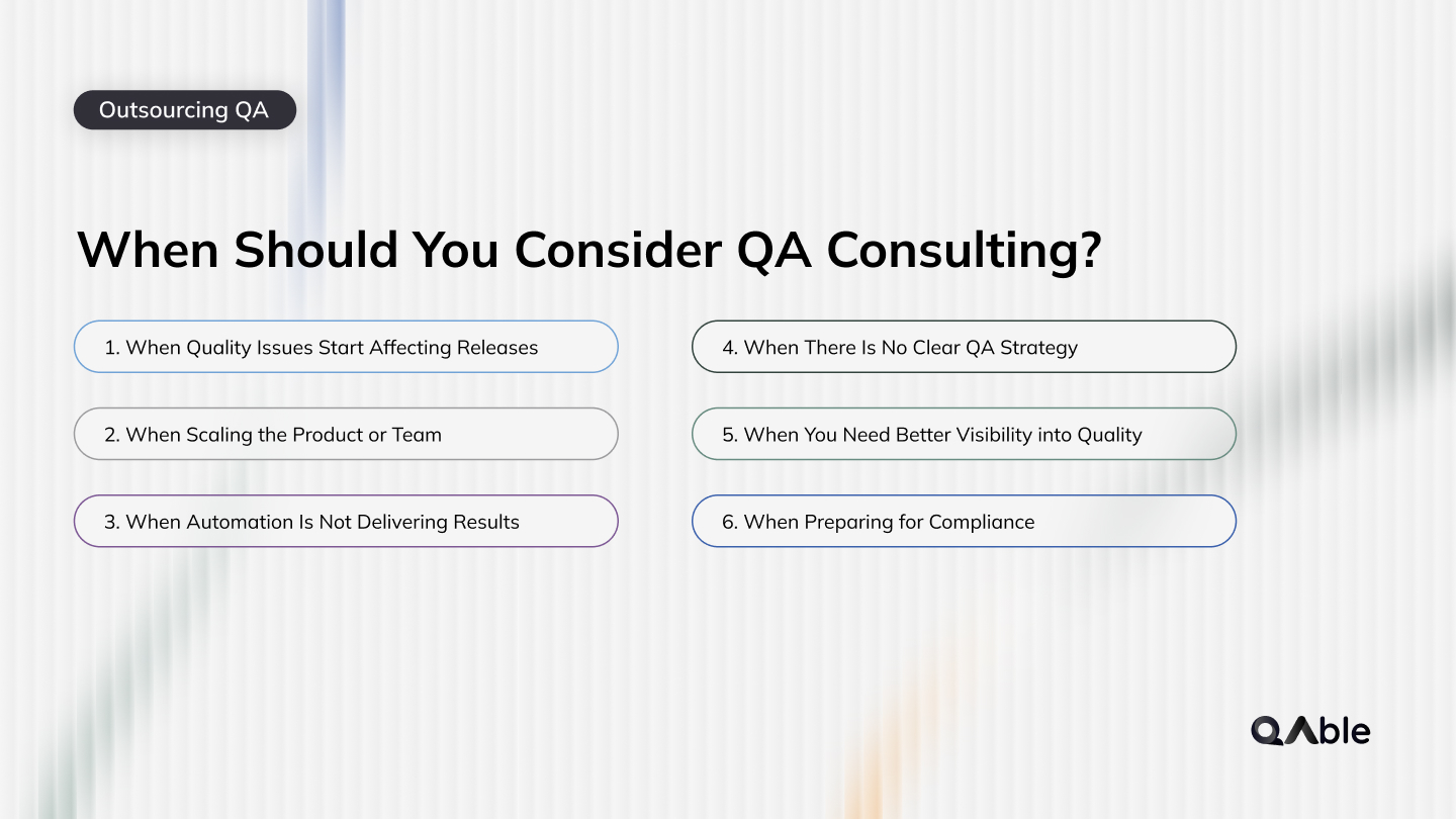 When Should you Consider QA Consulting?